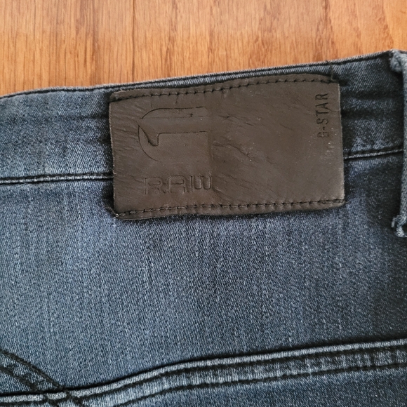 Authentic Vintage G-Star Raw Dark Men Jeans 30x34 A Crotch Varsity 3D Tapered - Picture 6 of 13